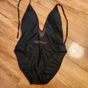 Express Sexy Black One-Piece Swimsuit